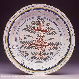 Plate with floral design