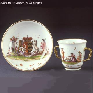 Chocolate Cup and Saucer for Edward Howard, 9th Duke of Norfolk (1686–1777)