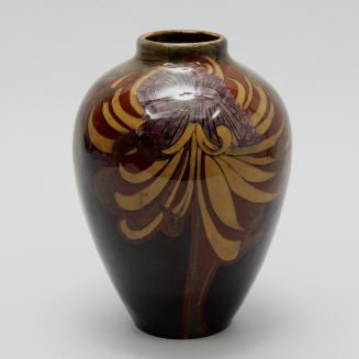 Vase with stylized floral pattern