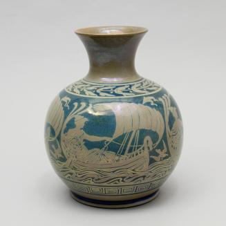 “Sea Maiden” Vase in the Antique Revival Style