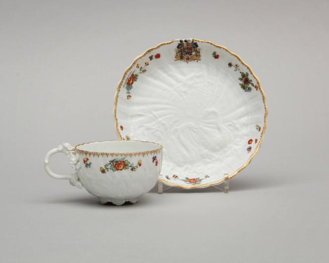 Teacup and Saucer from the Swan Service