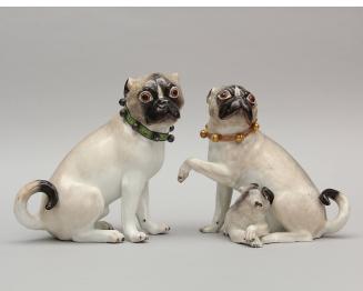 Pair of Pug Dogs from the Royal Palace at Warsaw