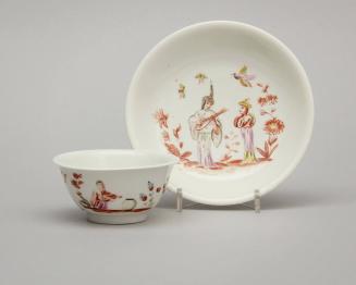 Tea Bowl and Saucer after Petrus Schenk (1660-1718/9)