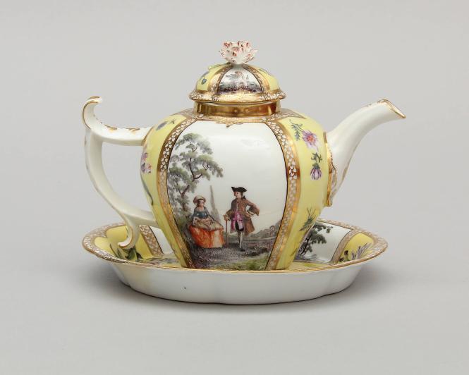 Selection from a Tea Service with Scenes Inspired by Antoine Watteau (1684-1721)