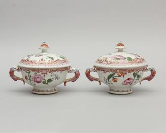 Pair of Écuelles (covered bowls for broth)