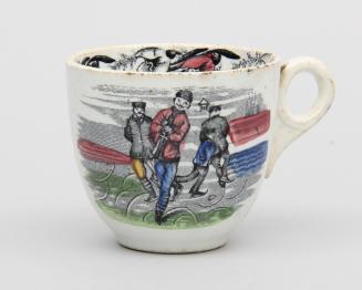 Teacup with "Canadian Sports" scene