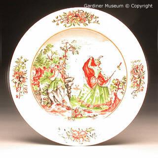 Plate painted by F.F.Mayer of Pressnitz