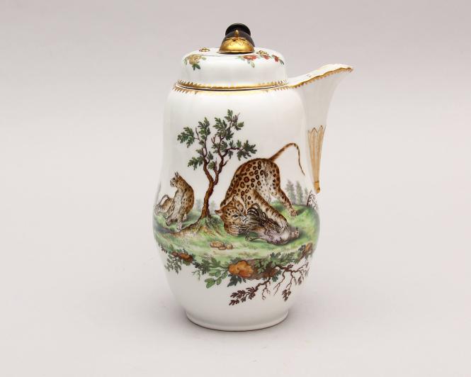 Chocolate Pot with Leopards