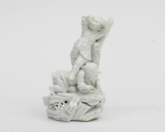 Figural group of two boys playing