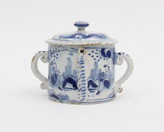 Posset pot with chinoiseries
