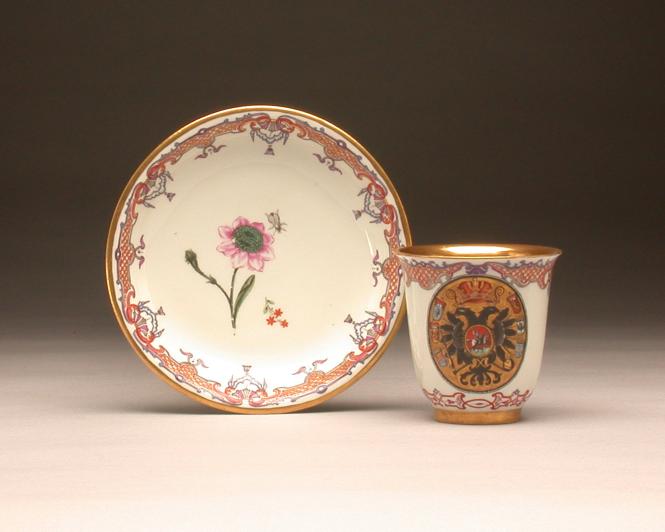 Beaker and Saucer from the Russian Imperial Service