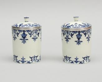 Pair of Jars for Tobacco or Snuff
