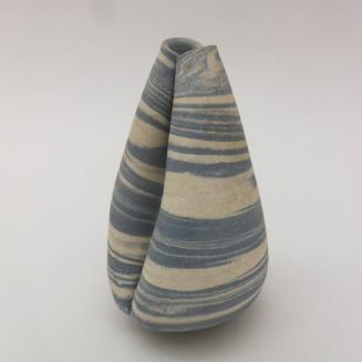 Blue and White Pinched Vase