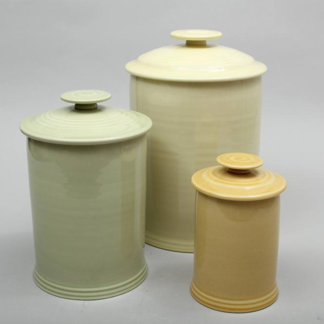 Set of three canisters