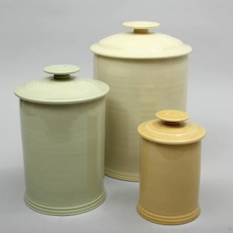 Set of three canisters