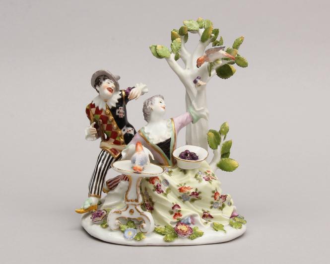 Harlequin and Lady with Parrots- Imitation