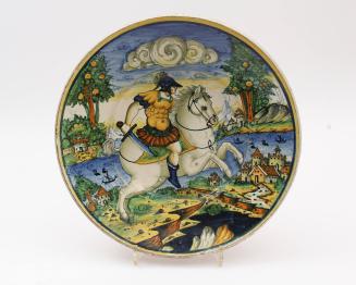 Dish with scene of the Sacrifice of Marcus Curtius