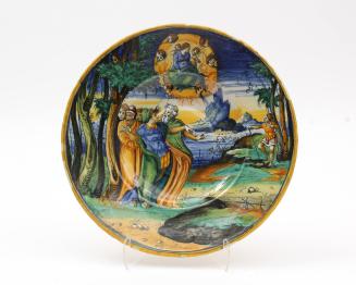 Plate with mythological scene