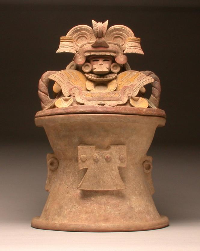 Covered Censer with Butterfly-masked Warrior Lid