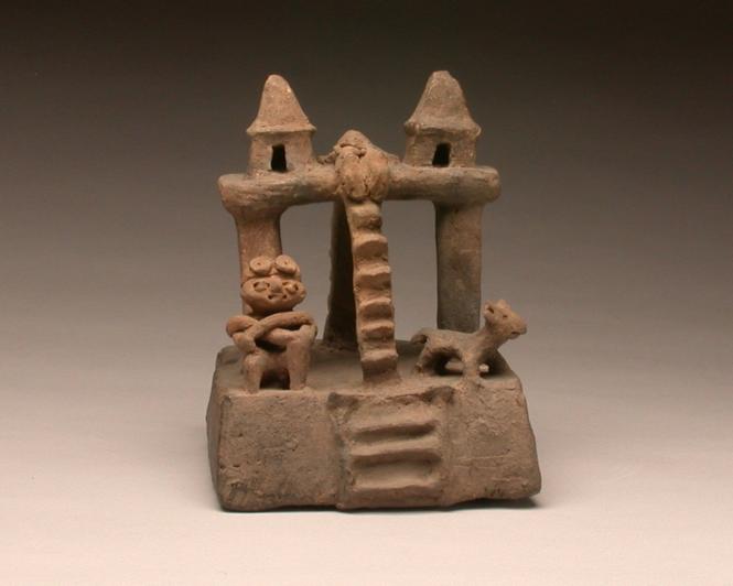 Figural Group with Temple Scene
