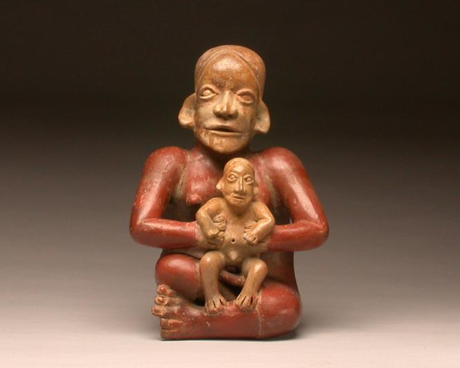 Figural Group of a Mother and Child