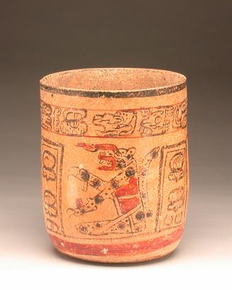 Cylindrical Vase with Transformation Figures