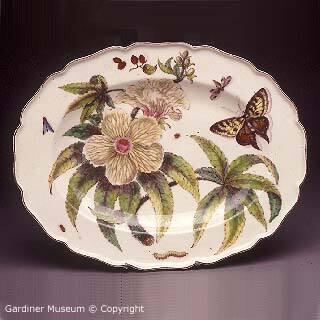 Platter with “Hans Sloane” Botanical Design