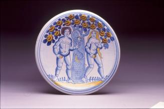 Charger with Adam and Eve