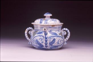 Posset pot with grape motifs