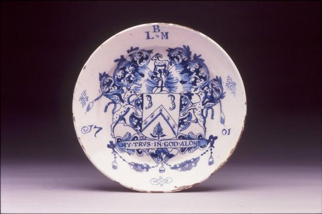 Plate with the Arms of the Cloth Makers