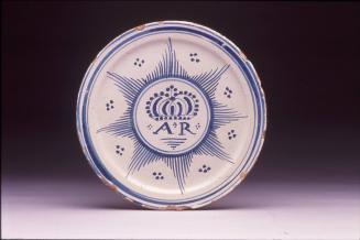 Plate with Order of the Garter for Queen Anne's coronation