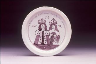 Plate with William III and Mary II