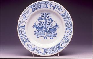 Plate with Kakiemon-type "banded hedge" design