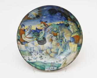 Dish with the Conversion of St. Paul