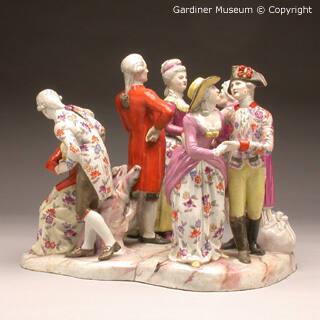 Figural group of seven figures