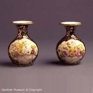 Miniature Pair of Vases, Pattern #780