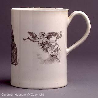 Mug with "William Pitt, Earl of Chatham", "Minerva" and "Fame No.2" pattern