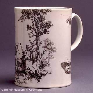 Mug with "The Young Archers" pattern