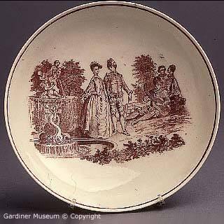 Saucer with "La Cascade" pattern