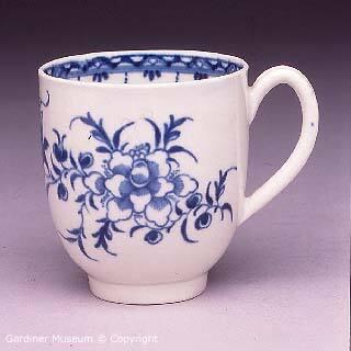 Coffee cup with "The Peony" pattern