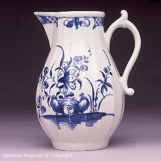 Milk jug with "The Hollow Rock Lily" pattern