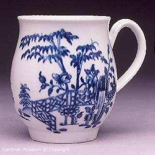 Quarter pint mug with "The Plantation Print" pattern