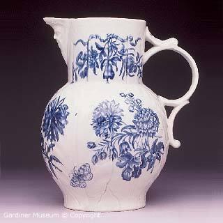 Masked jug with "The Natural Sprays group" pattern