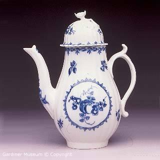 Coffee Pot with "The Fruit and Wreath" pattern