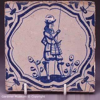 Tile with soldier