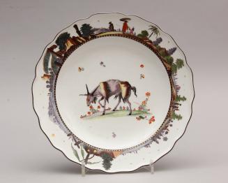 Plate from the Gold Fabeltiere (Mythical Animal) Service