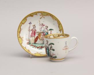 Coffee Cup and Saucer with Armorial from the “Burke” Service