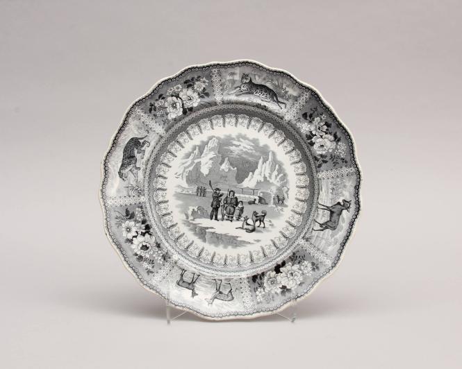 Plate with an Arctic Landscape