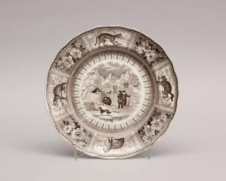 Plate with Arctic Landscape