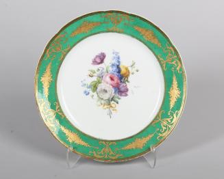 Set of Four Plates from a Dessert or Dinner Service